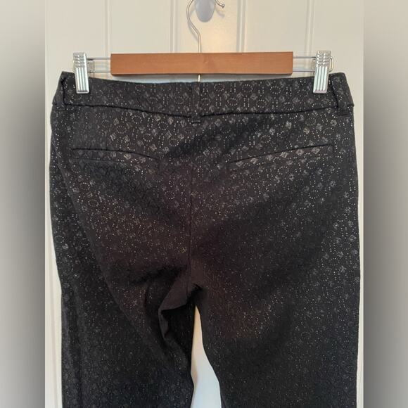 Old Navy The Pixie Sexy Fairy Black Sparkle Geometric Skinny Ankle Pants Size 2 - Picture 7 of 12